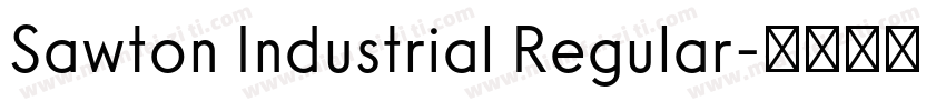 Sawton Industrial Regular字体转换